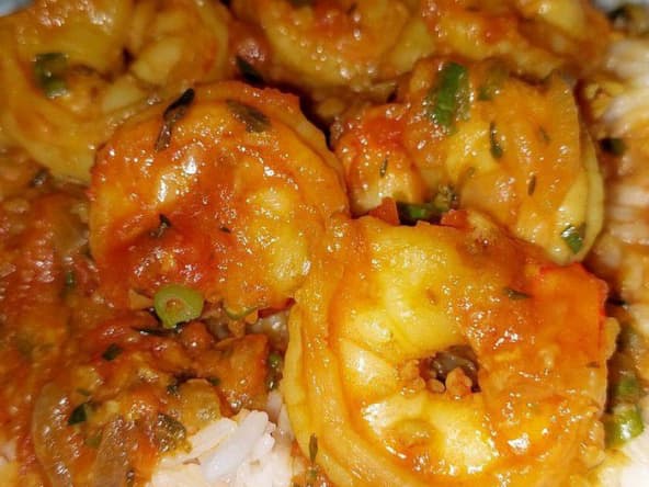 Cari de crevettes réunionnais