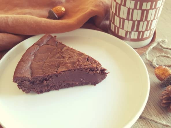 Fondant chocolat et crème de marrons