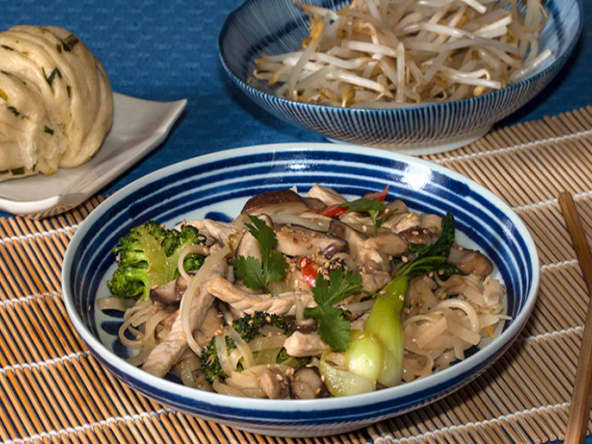 Nouilles Thaï à la sauce d'arachide