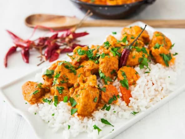 Curry de cabillaud au lait de coco