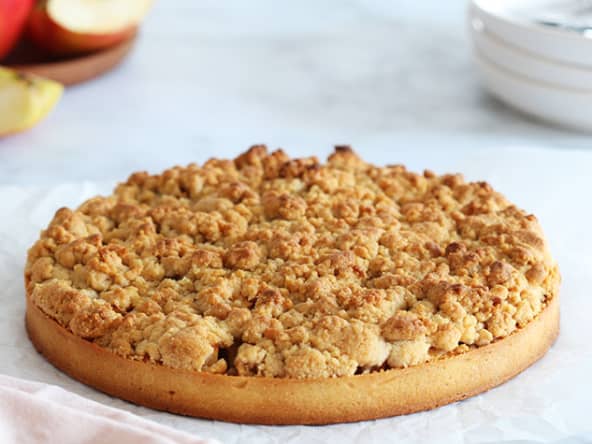 Tarte crumble aux pommes