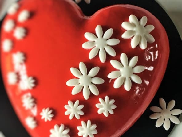 Gâteau love framboise passion