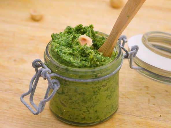 Pesto de chou kale et noisettes