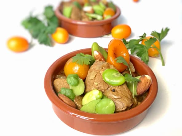 Tajine d'agneau original aux kumquats confits