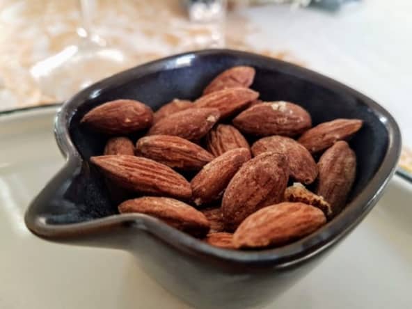 Amandes grillées à la fleur de sel