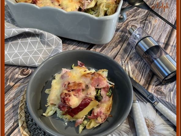 Gratin de pâtes au brocoli