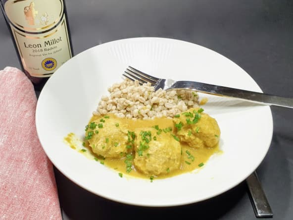 Boulettes de viande danoises au curry : boller i karry