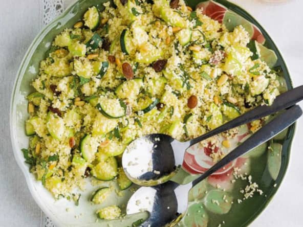 Taboulé tiède courgettes et citron