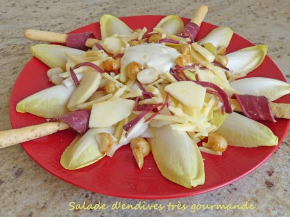 Salade d'endives très gourmande