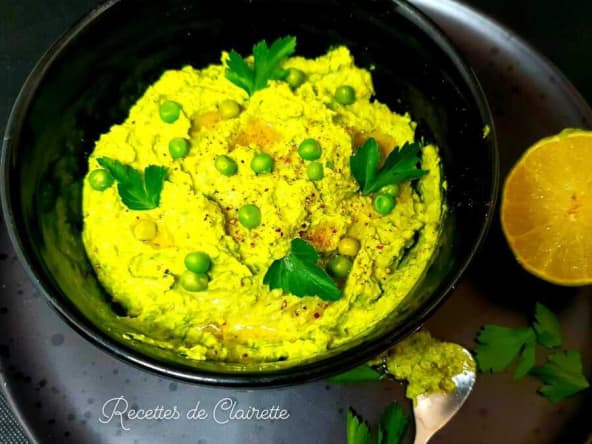 Houmous de petit pois
