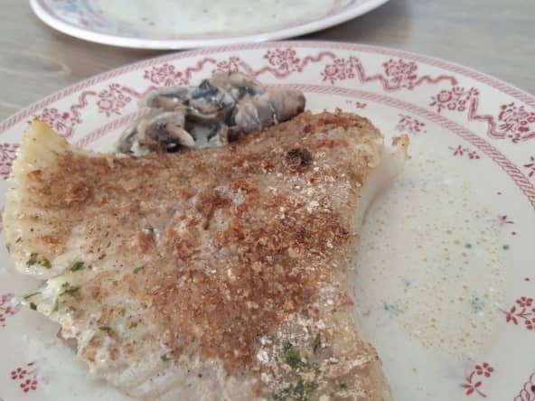 Raie au gratin