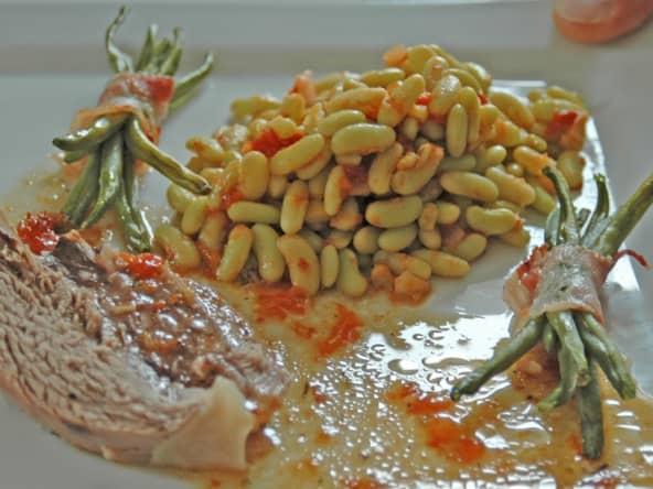 Gigot d'agneau flageolets