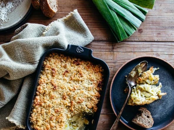 Crumble de poireaux