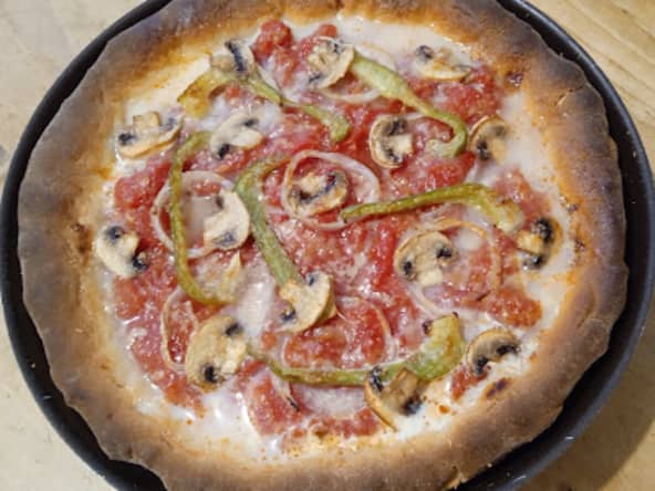 La deep dish pizza de Chicago