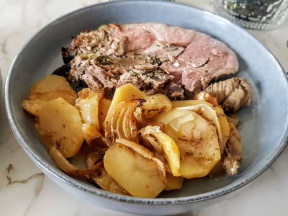 Gigot d'agneau de Pâques farci