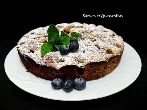 Gâteau aux myrtilles