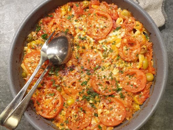 Orzo Puttanesca au four de Yotam Ottolenghi