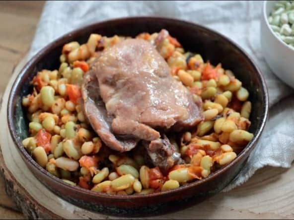 Cuisses de canard aux flageolets