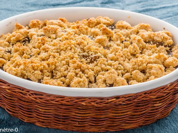 Crumble de boudins noirs aux pommes