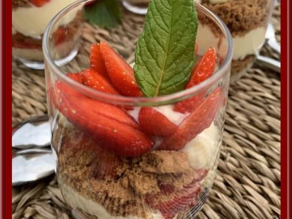 Tarte aux fraises déstructurée