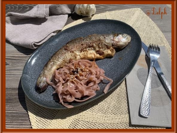 Truite aux saveurs asiatiques