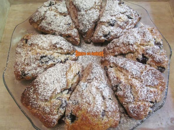 Scones aux myrtilles