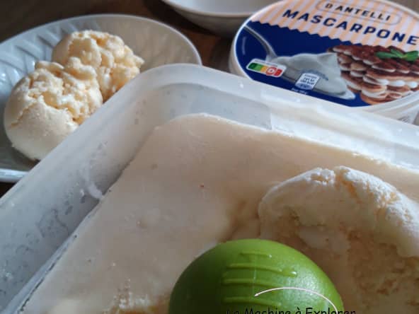 Crème glacée mascarpone