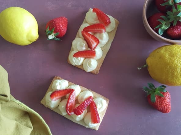 Tartelettes au citron et fraises