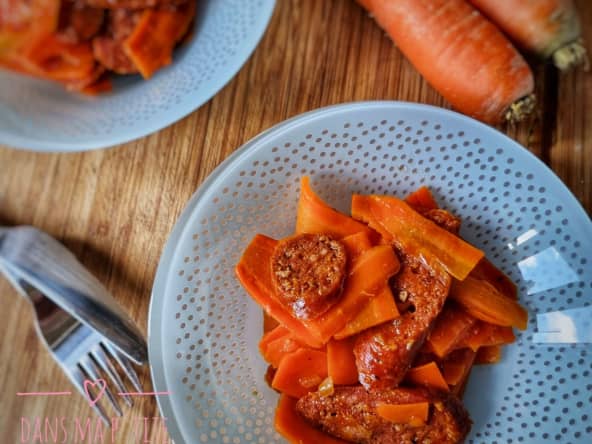 Mijoté de carottes au chorizo au Companion