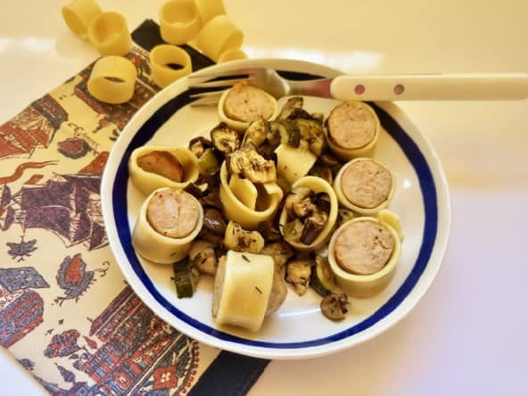 Calamari farcis à la saucisse