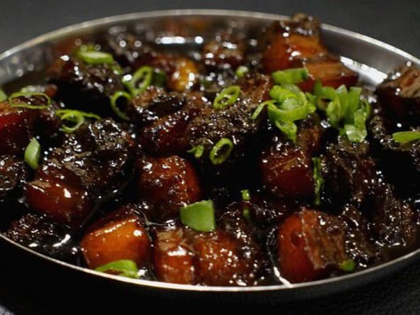 Poitrine de Porc au caramel, une recette familiale