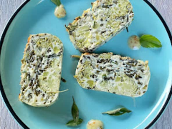 Flan de brocoli iodé aux salicornes