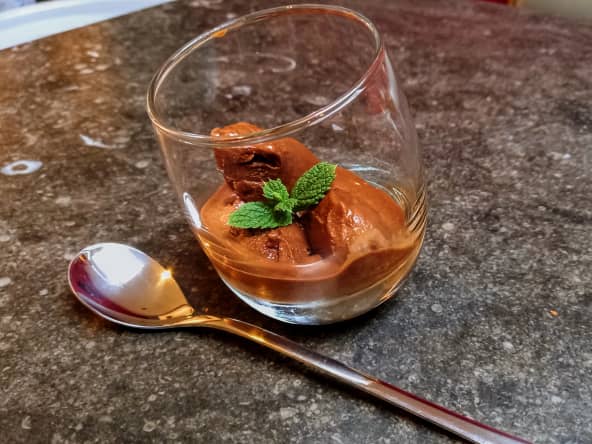Sorbet maison au chocolat