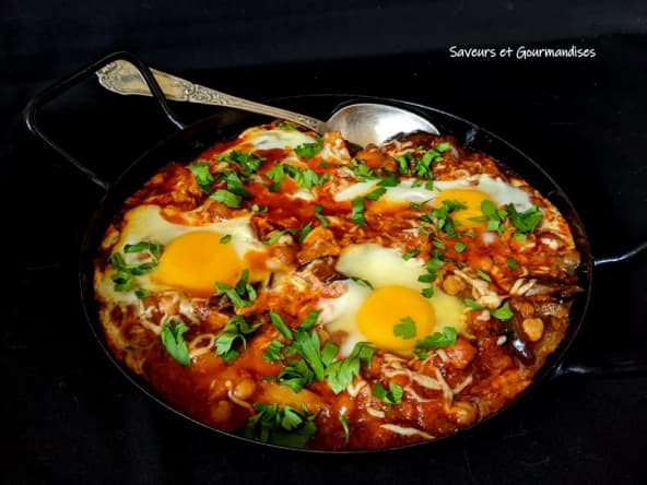 Ragoût d’aubergines, de pois chiches et de pommes de terre