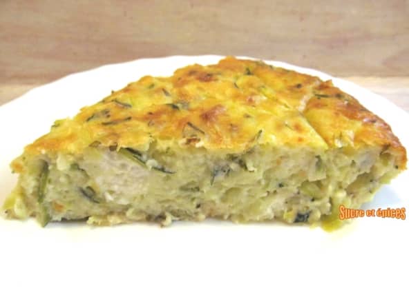 Clafoutis aux courgettes avec feta et basilic