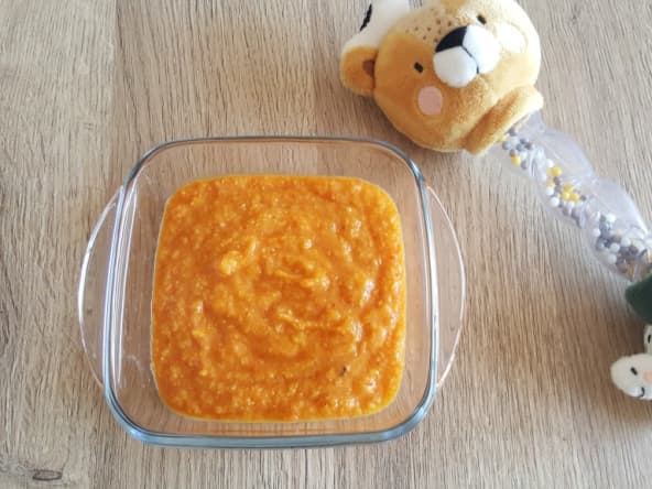 Petit pot poivrons, maïs et tomate