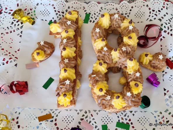 Mille-feuille façon number cake