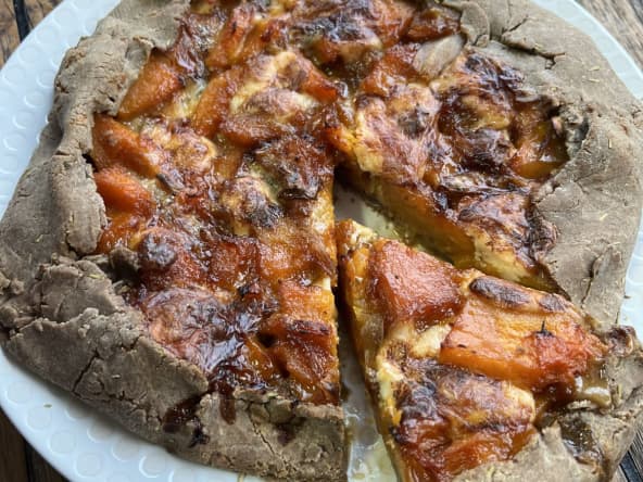 Tarte rustique butternut gorgonzola