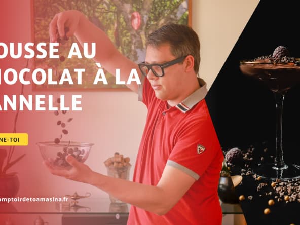 Mousse au chocolat à la cannelle