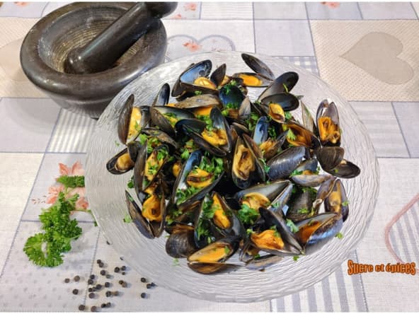Moules au poivre et au persil