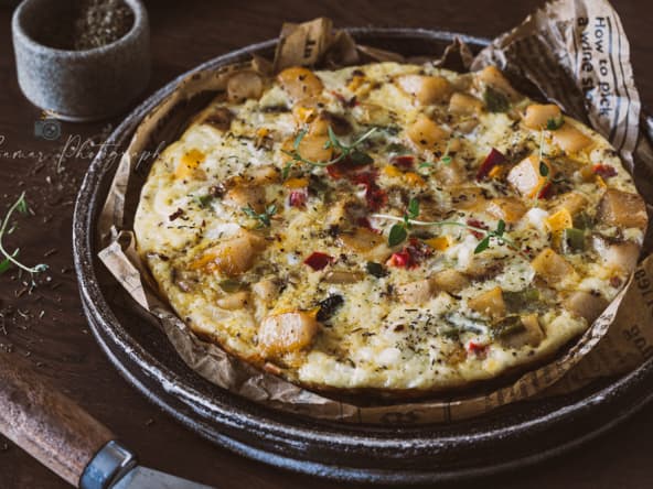 Tortilla espagnole traditionnelle aux pommes de terre