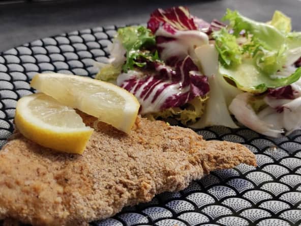 Poisson pané au four