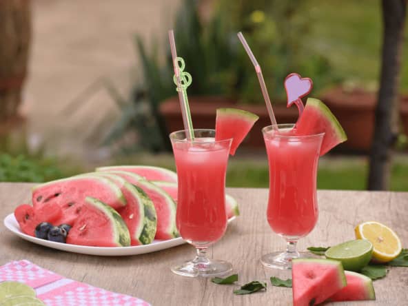 Cocktail à la pastèque sans alcool