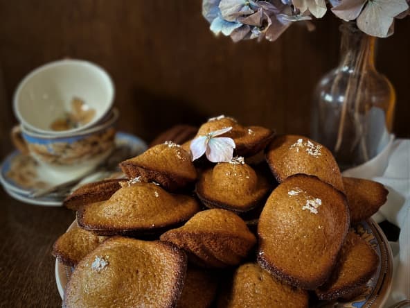 Madeleines au sarrasin et à la crème de marron