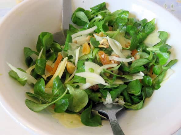 Salade délicieuse d'automne