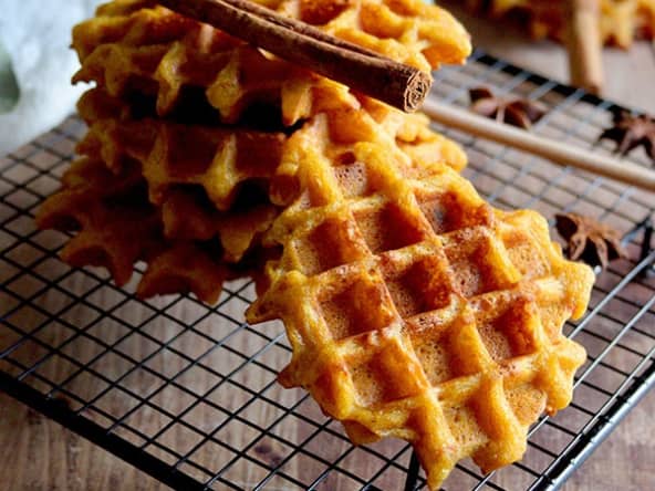 Gaufres potimarron sans gluten