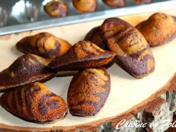 Madeleines marbrées de Cyril Lignac