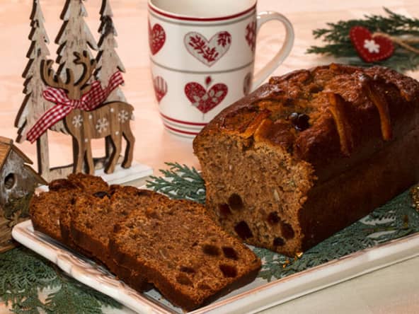 Pain d'épices de noël aux fruits confits