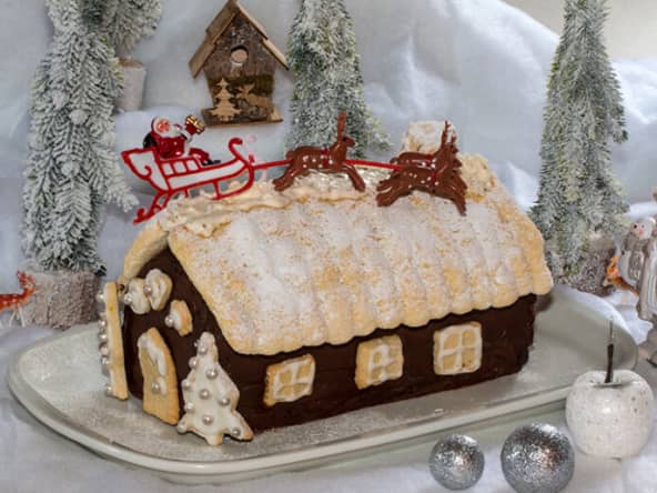 Bûche chalet de montagne