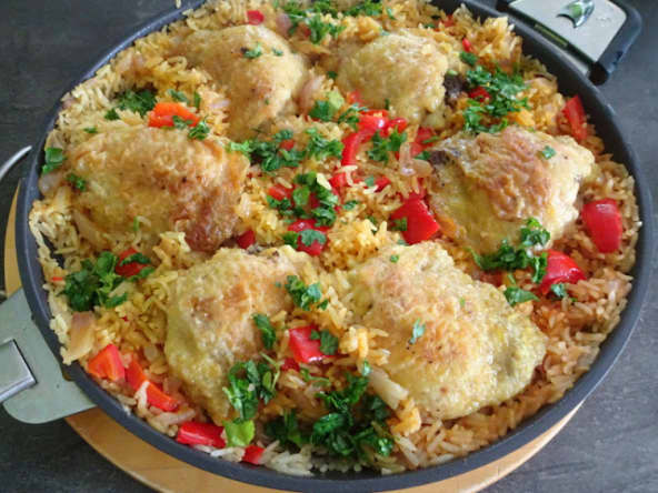 Riz au poulet à la cubaine